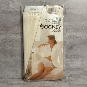 Vintage 90s‎ Jockey for Her Brief Underwear Panties Size XL 100% Cotton Cream